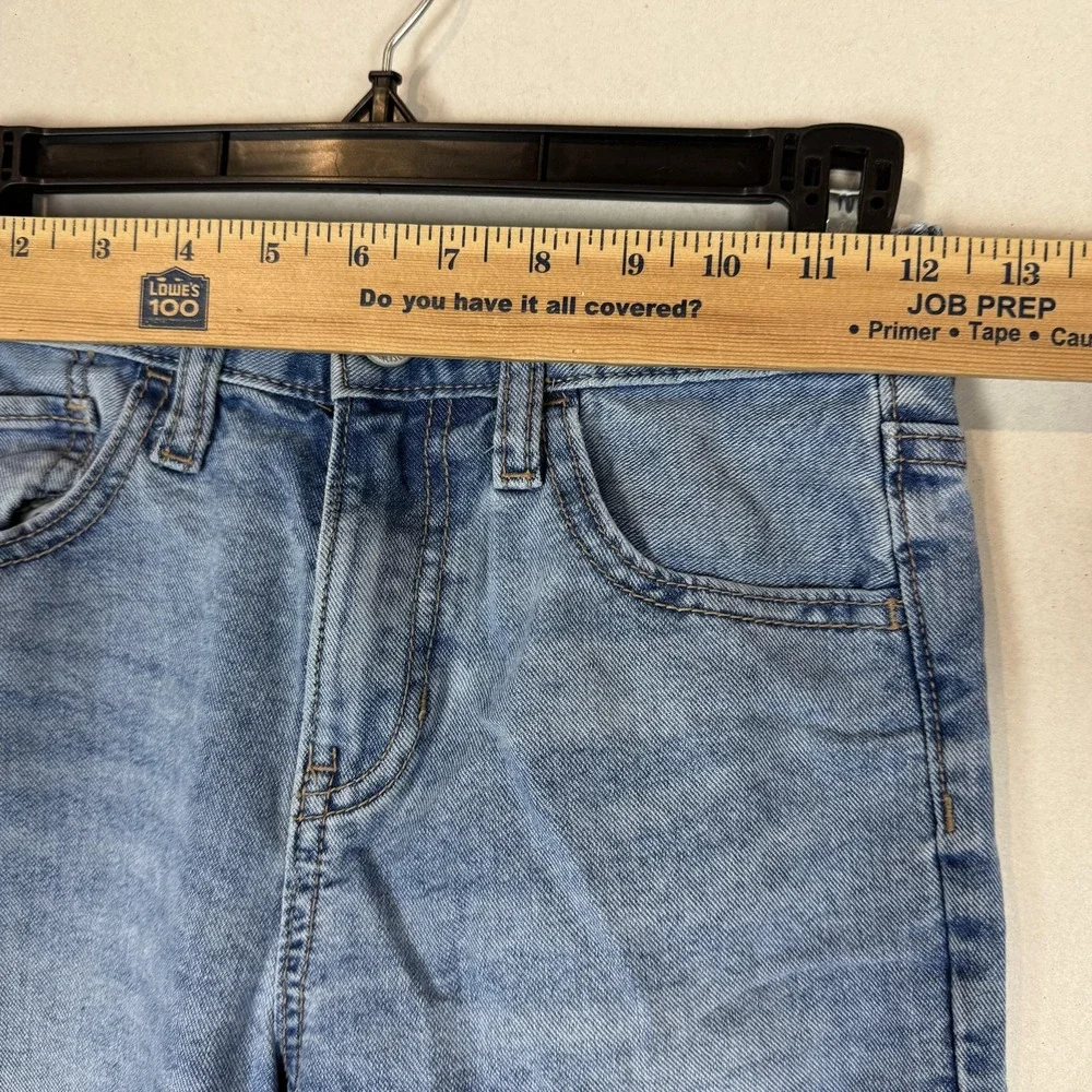 Old Navy Jeans Girls 8 Blue High Rise Slouchy Straight Light Wash Denim Relaxed